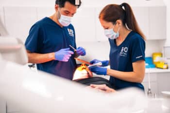 EvoDental clinicians during dental implant treatment